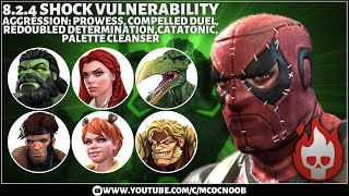 MCOC Act 8.2.4 - Shock Vulnerability, Palette Cleanser, Redoubled Determination, Catatonic - Masacre