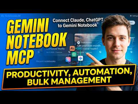 Gemini Notebook MCP - Connect Claude, ChatGPT and AI agents to Gemini Notebook (NotebookLM)