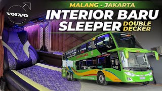 Kemewahan Sleeper Bus Double Decker Terbaru Gunung Harta Volvo B11R Malang-Jakarta
