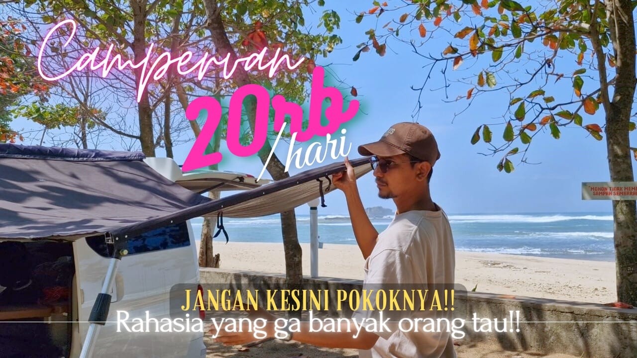 #4 Cuma 20 Ribu!! Yakin Mau Nginep Sini? Tidur Pinggir Pantai dengan Campervan 📍 Kayakas Crib & Camp