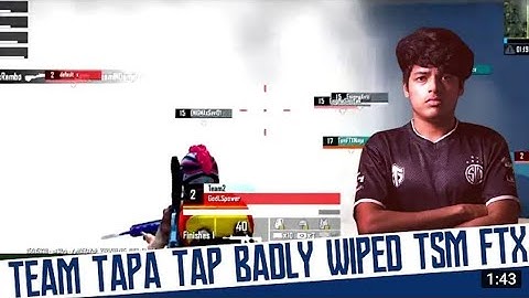 Team TapaTap wiped out TSM FTX Badly | Tapatap vs tsm ftx | ex TSM vs New TSM