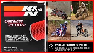 Bon produit -  Filtre à huile de moto K&N : haute performance, haut de gamme, conçu pour être utilis