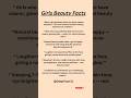 Top Girl's Beauty Facts You Must Know|#facts #deepfacts #youtubeshorts #beautiful #viral #girl