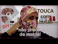COMO FAZER TOUCA CIRÚRGICA OU CULINÁRIA SEM MOLDE FÁCIL|/ com botões para máscara/ by Fátima Valéria