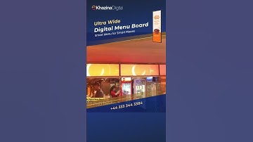 Ultra Wide Digital Menu Boards