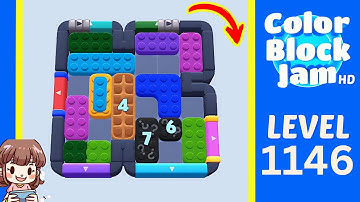 Color Block Jam Level 1146 Solution Walkthrough