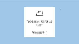 Mini Lesson: Monitor and Clarify with Judy Moody Mood Martian