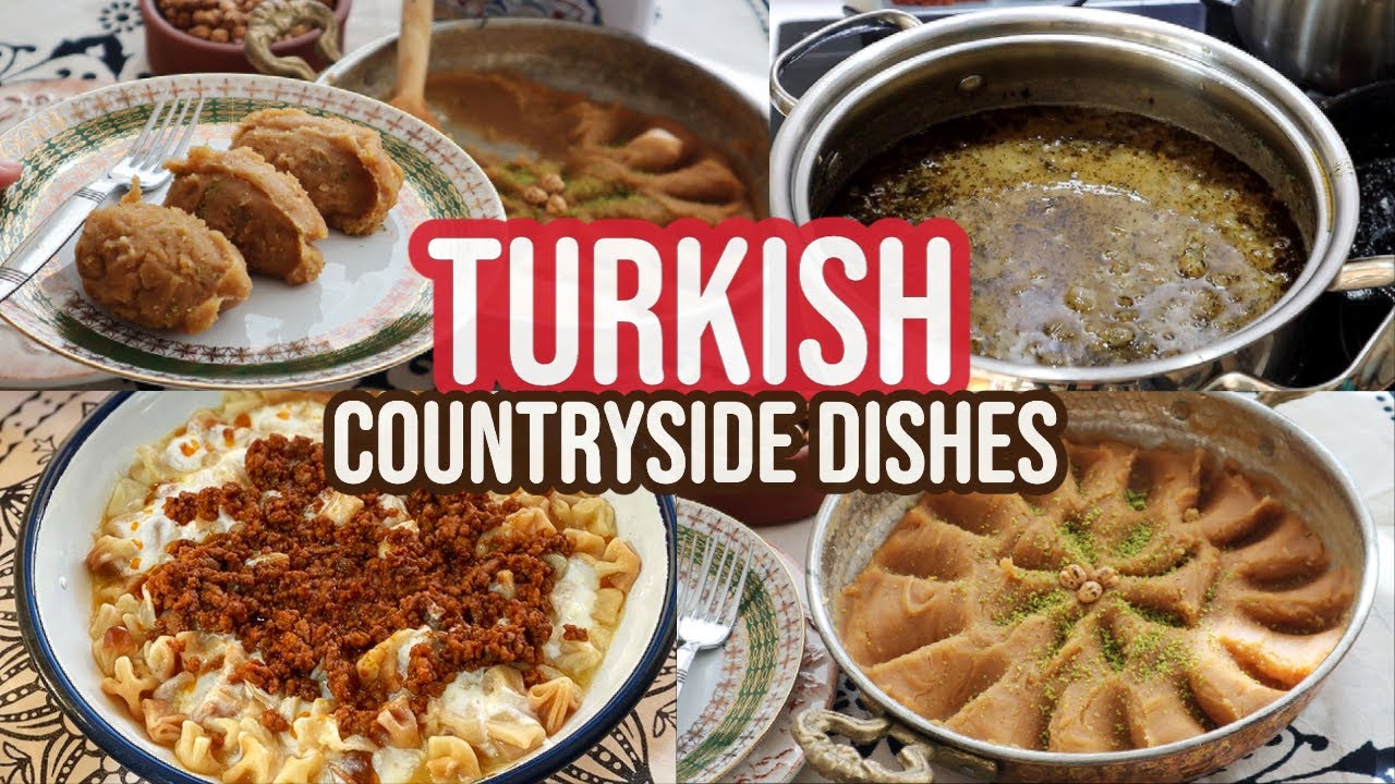 Easy Turkish Meal! Barley Soup, Manti & Chickpea Halva - Countryside orum City Dishes