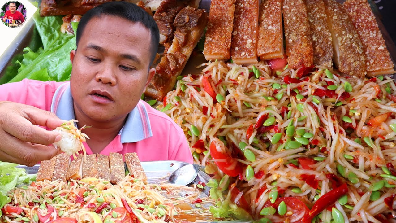 เพจ อาหาร น่า กิน  2022  ส้มตำหมูกรอบแซ่บๆ รับบรรยากาศลมเย็นโชยริมทุ่งนา