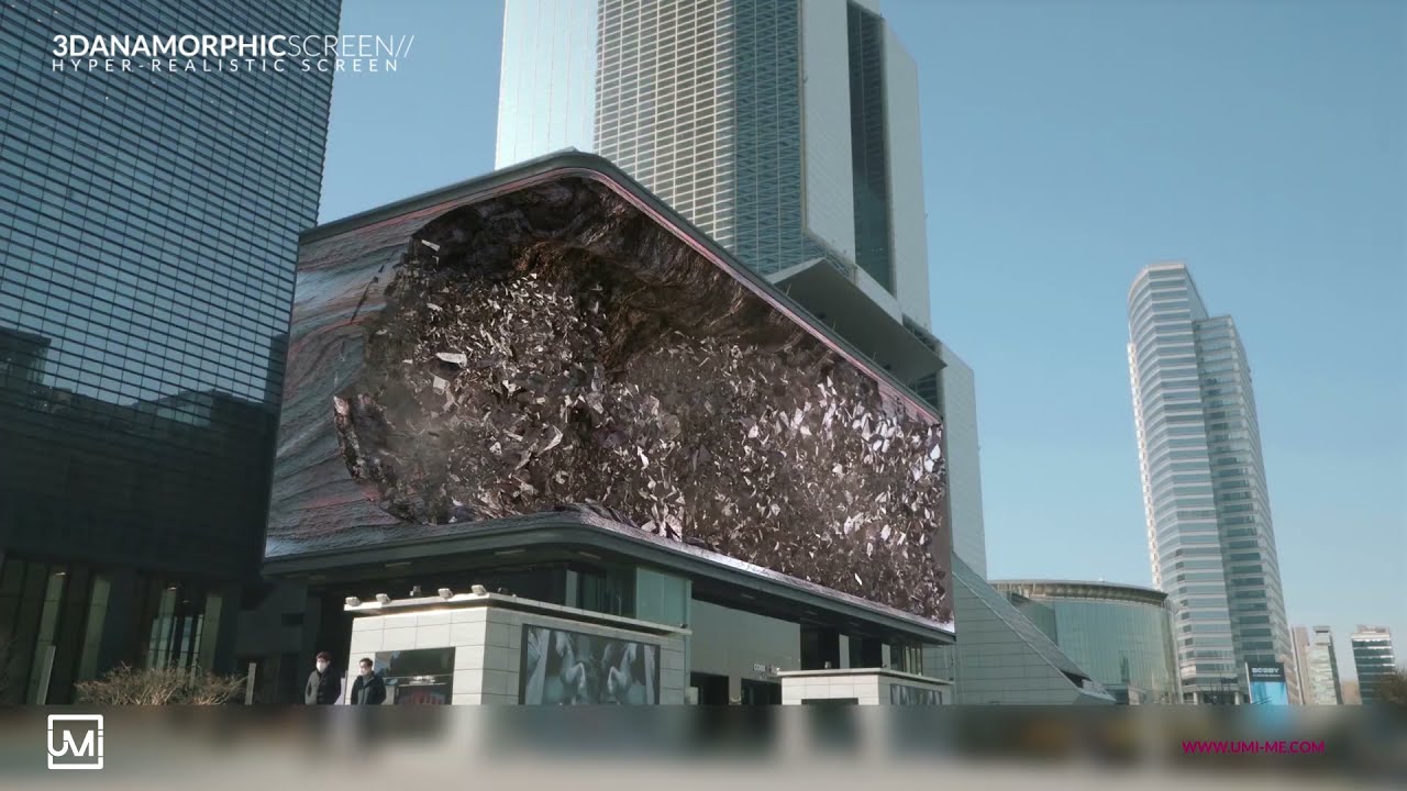 3D Hyperrealistic LED Anamorphic Display YouTube