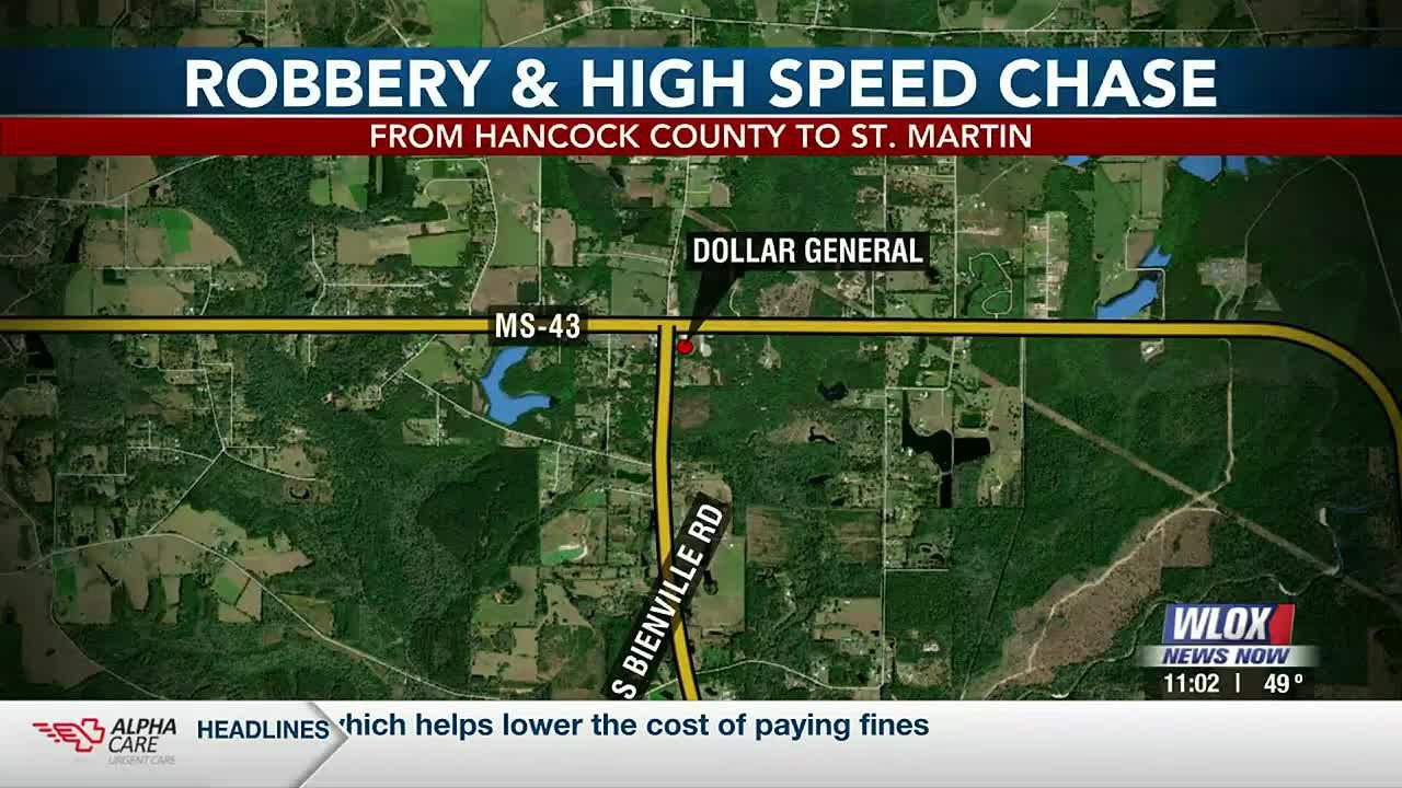 Robbery suspect in custody following high-speed chase into St. Martin ...