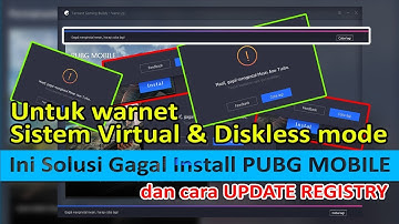 Solusi install emulator PUBG mobile Diskless dan Virtual Mode untuk warnet