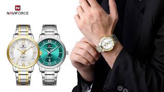 LATEST DESIGN OF 2026 July | NAVIFORCE 9254 Men Stainless Steel Waterproof Minimalist Business Watch