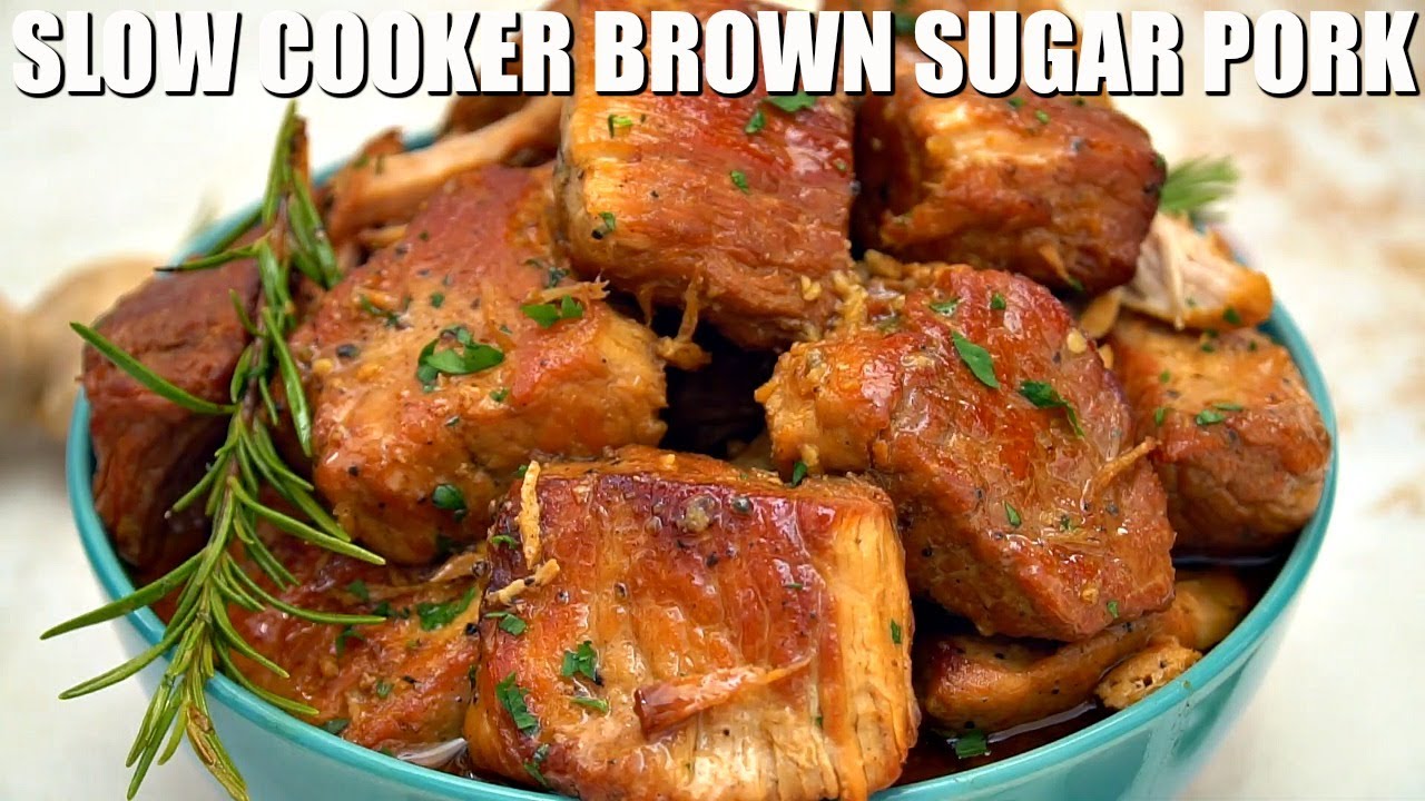 Slow Cooker Brown Sugar Garlic Pork Sweet and Savory Meals YouTube