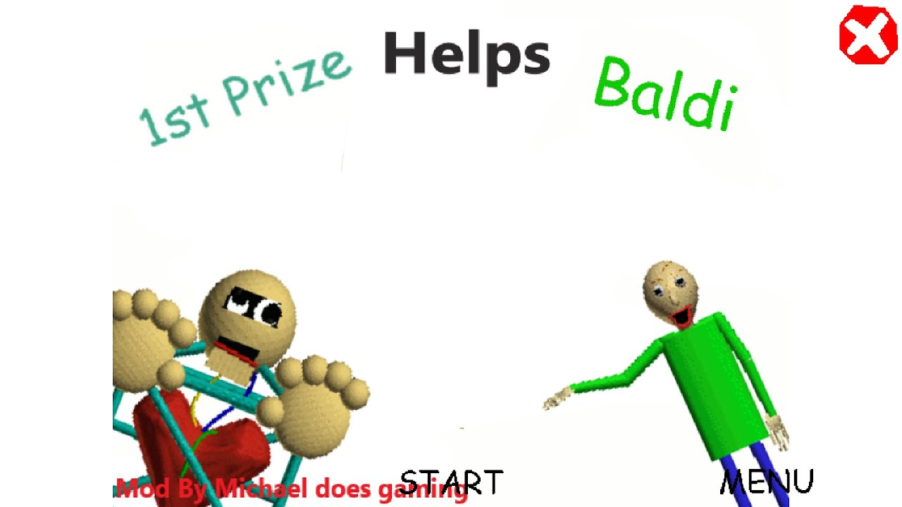 Baldi's Basics 1st Prize Helps Baldi. - YouTube