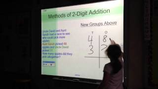 2 Digit Addition- New Groups Above