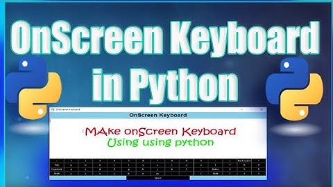 How to make Onscreen keyboard in python । Virtual keyboard । using Tkinter