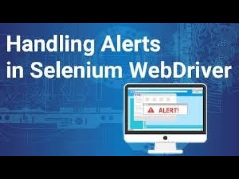 Selenium I How to Handle Alerts in Selenium WebDriver | How to Handle Popup in Selenium