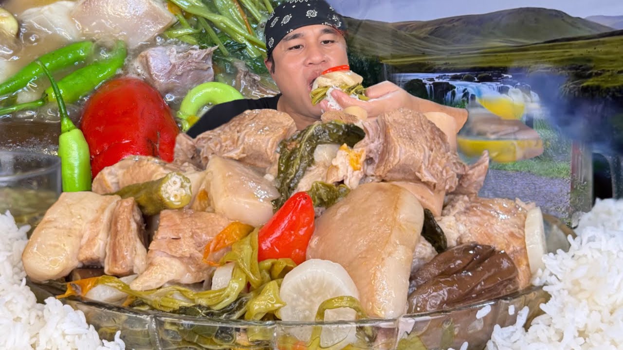 Pork Fats Sinigang Mukbang Eating Show