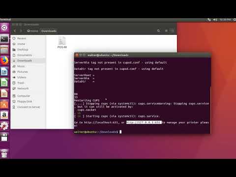 POS-80 Printer Intallation Tutorial Video on Linux System of Ubuntu Version