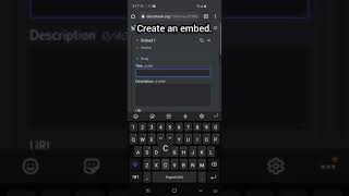 How to Embed Messages on Discord #shorts