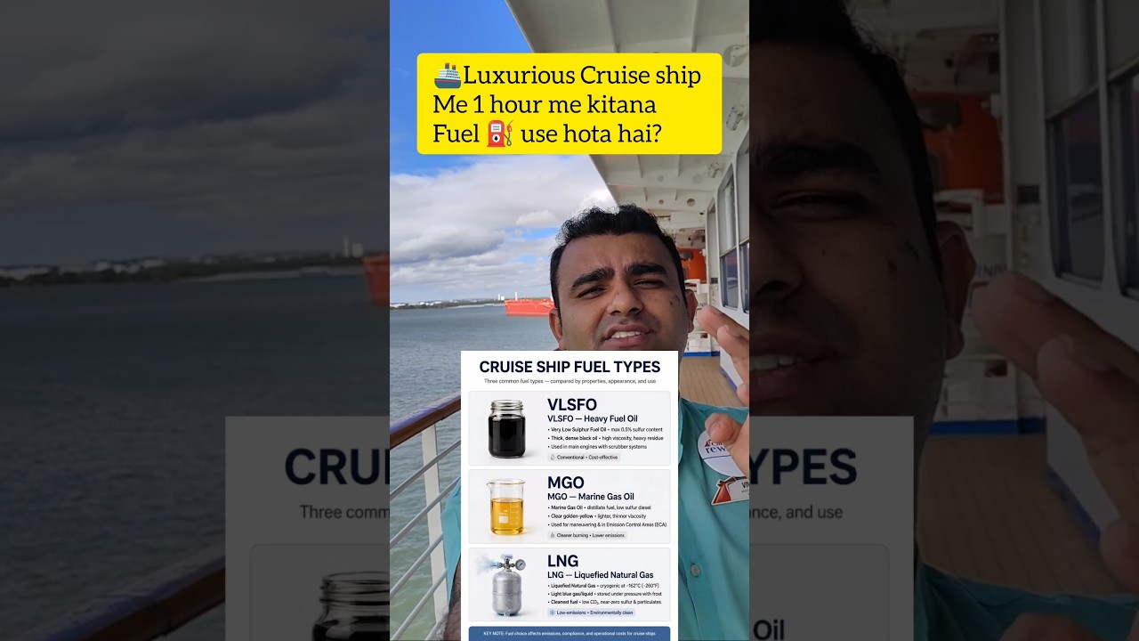 How to refill fuel on Cruise ship! 1 hour me kitana fuel consumption hota hai ? Full Details