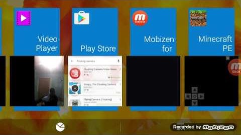My  first time using mobizen and floating camera