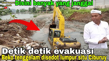 Momen paling menegangkan‼️Detik detik evakuasi Beko yang terhisap lumpur Ciburuy Padalarang#kdm 