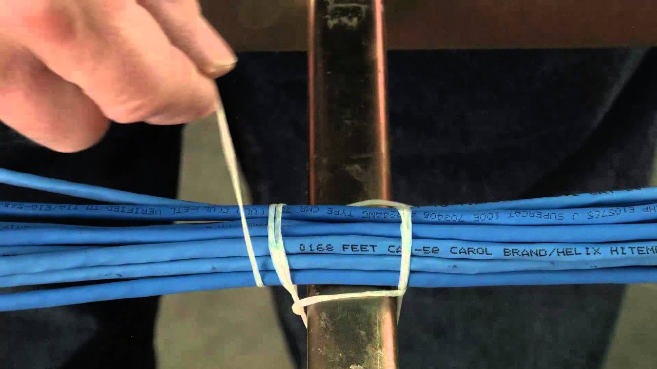 Instructional cable lacing How to sew an H Stitch 