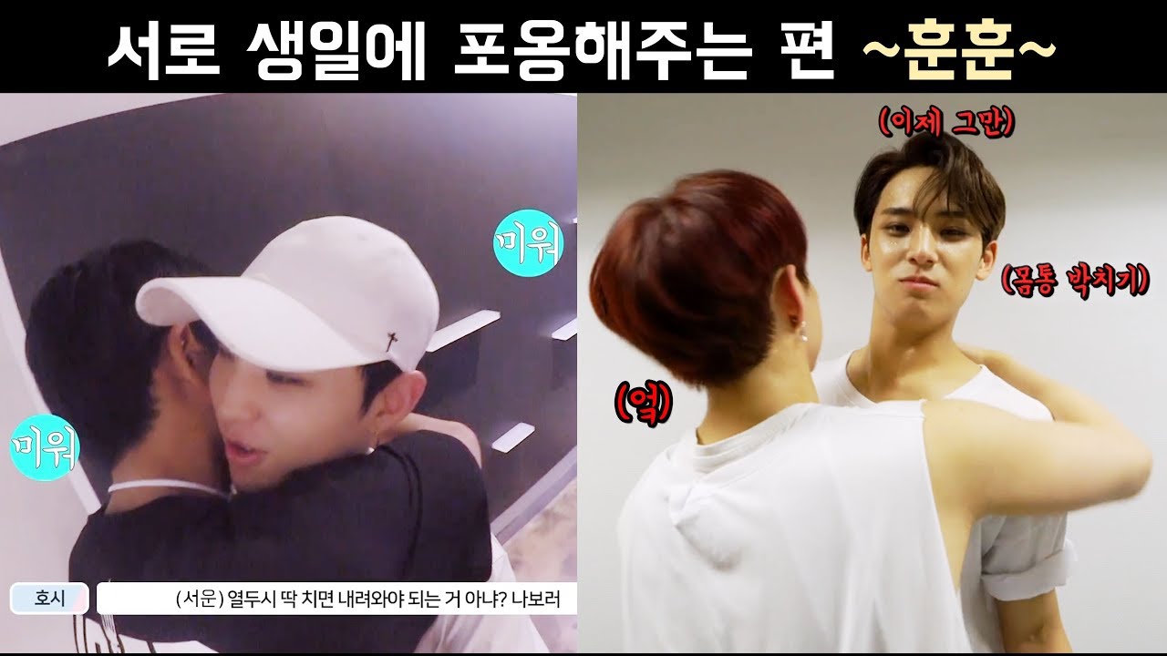 [세븐틴] 민규-호시 서로의 생일에 포옹을 하는 편