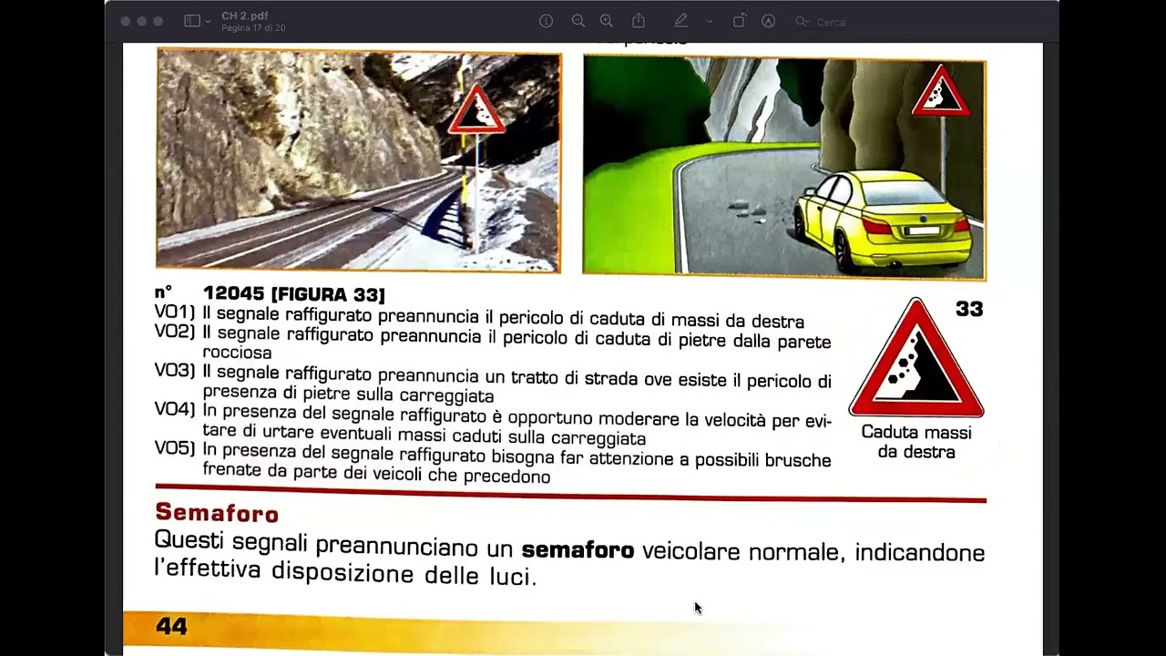 freeclass 02/02/2022 segnali di pericolo caduta massi aftab patente patente in pujnabi 3533722007