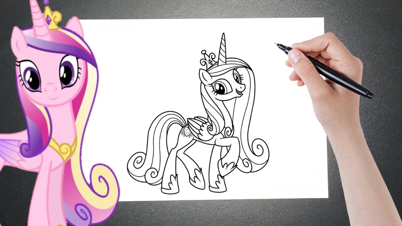 COMO DESENHAR A PRINCESA CADANCE (MY LITTLE PONY) - Passo a Passo Fácil ...
