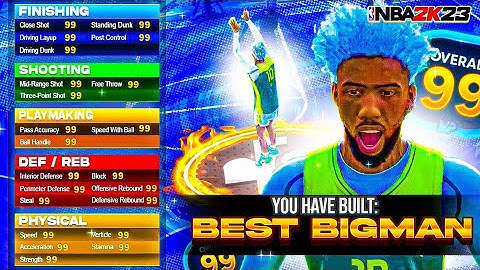 Best BIGMAN BUILD on NBA 2K23! Best CENTER/POWER FORWARD BUILD NBA2K23!