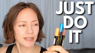 How to Be More Creative when Everything Feels Boring - Easy Beginner - Unblah with fabric paint
