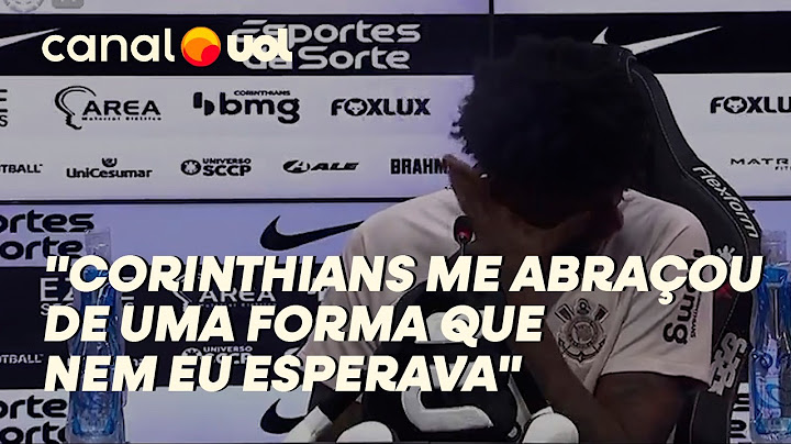 HUGO SOUZA CHORA EM COLETIVA AO FALAR DO CORINTHIANS: 'A OPORTUNIDADE DA MINHA VIDA'; VEJA VÍDEO