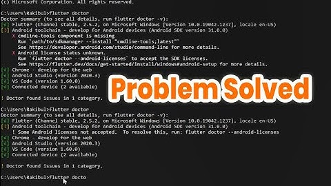 Flutter doctor error- Android Studio| SOLVED 2021 New Version |Rakibul Islam