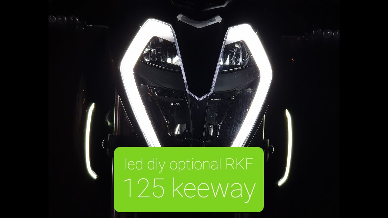 Led opcjonalny w keeway RKF 125 , Optional led diy rkf 125