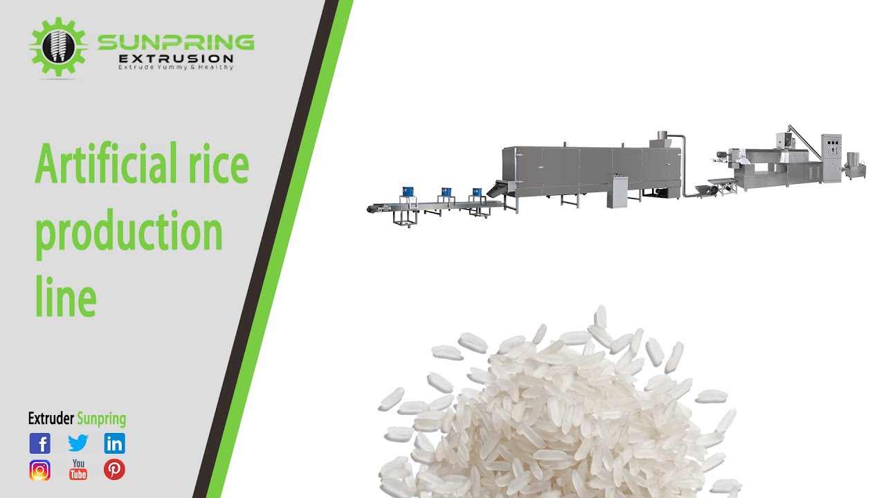 Artificial rice production line