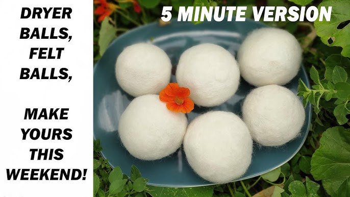Easy DIY Wool Dryer Ball That You Can Make At Home- Felt and Yarn