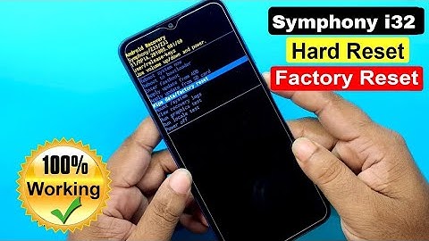 Symphony i32 Hard Reset | Symphony i32 Factory Reset | Symphony i32 Pattern Unlock Without PC |