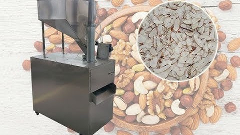 Peanut Slicer Cutter Machine Testing Video