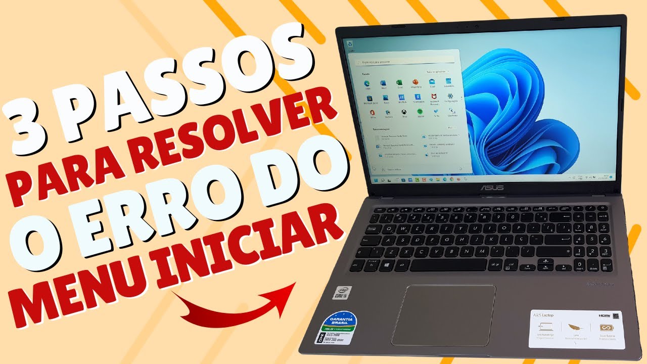 3 PASSOS SIMPLES PARA RESOLVER O ERRO DO MENU INICIAR QUE NÃO ABRE NO ...