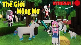 THỬ THÁCH SINH TỒN THẾ GIỚI MỘNG MƠ MCPE*KHÁM PHÁ NGÔI NHÀ BÁNH KẸO CỦA BÀ PHÙ THUỶ TRONG MINECRAFT