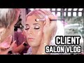 Client salon vlog  jasmine hand