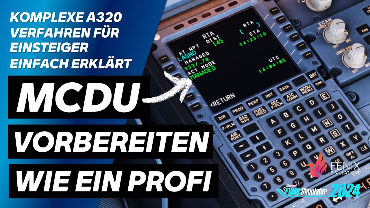 ⭐ DAS BESTE A320 MCDU TUTORIAL FÜR EINSTEIGER | HOW TO FLY AN AIRBUS | FENIX |#msfs2024