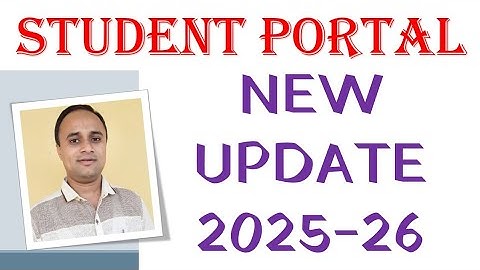 Student Portal New Update 2025-26 | SARAL