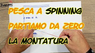 PESCA A SPINNING - PARTIAMO DA ZERO - LA MONTATURA