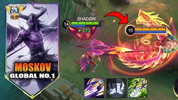 Top Global Moskov Best 1 Hit Build 2025! Broken Build (most recommend to all moskov players) MLBB!!