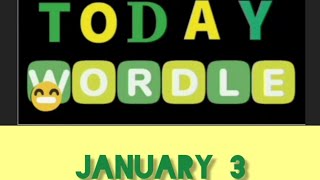Wordle - The New York times Daily word game #level #january3  game #daily #nytimes  #wordle
