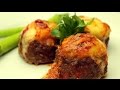 Turkish Stuffed Meatball Recipe - Meatballs with Mashed Potato